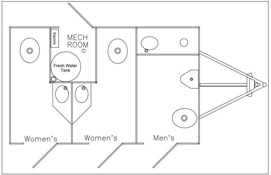 3 station trailer floor plan layout