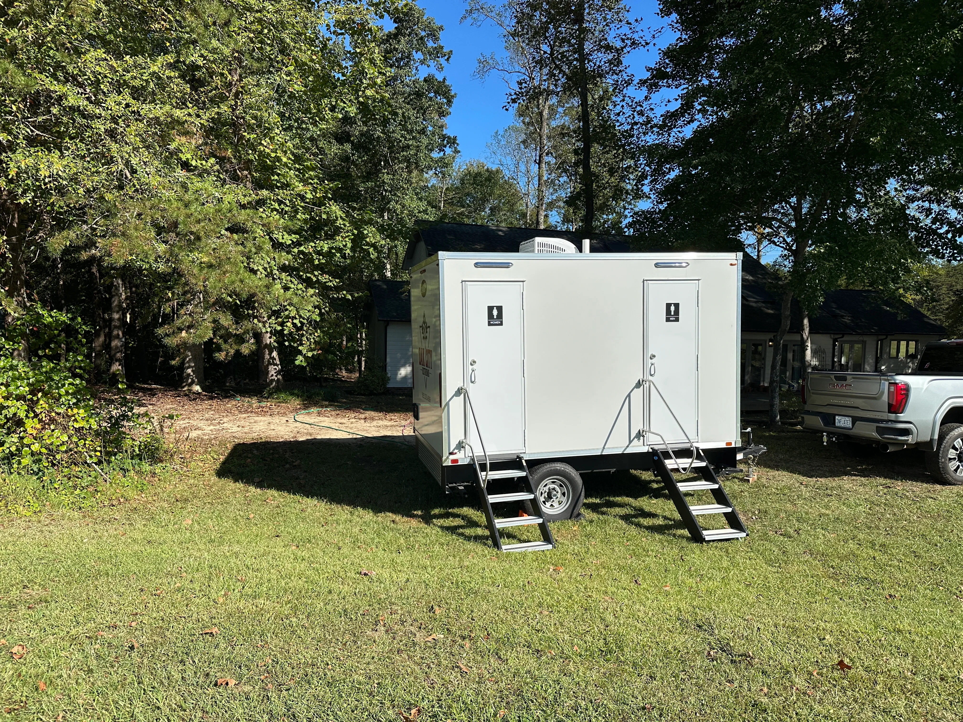 Private event in Raleigh with a restroom trailer